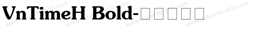 VnTimeH Bold字体转换